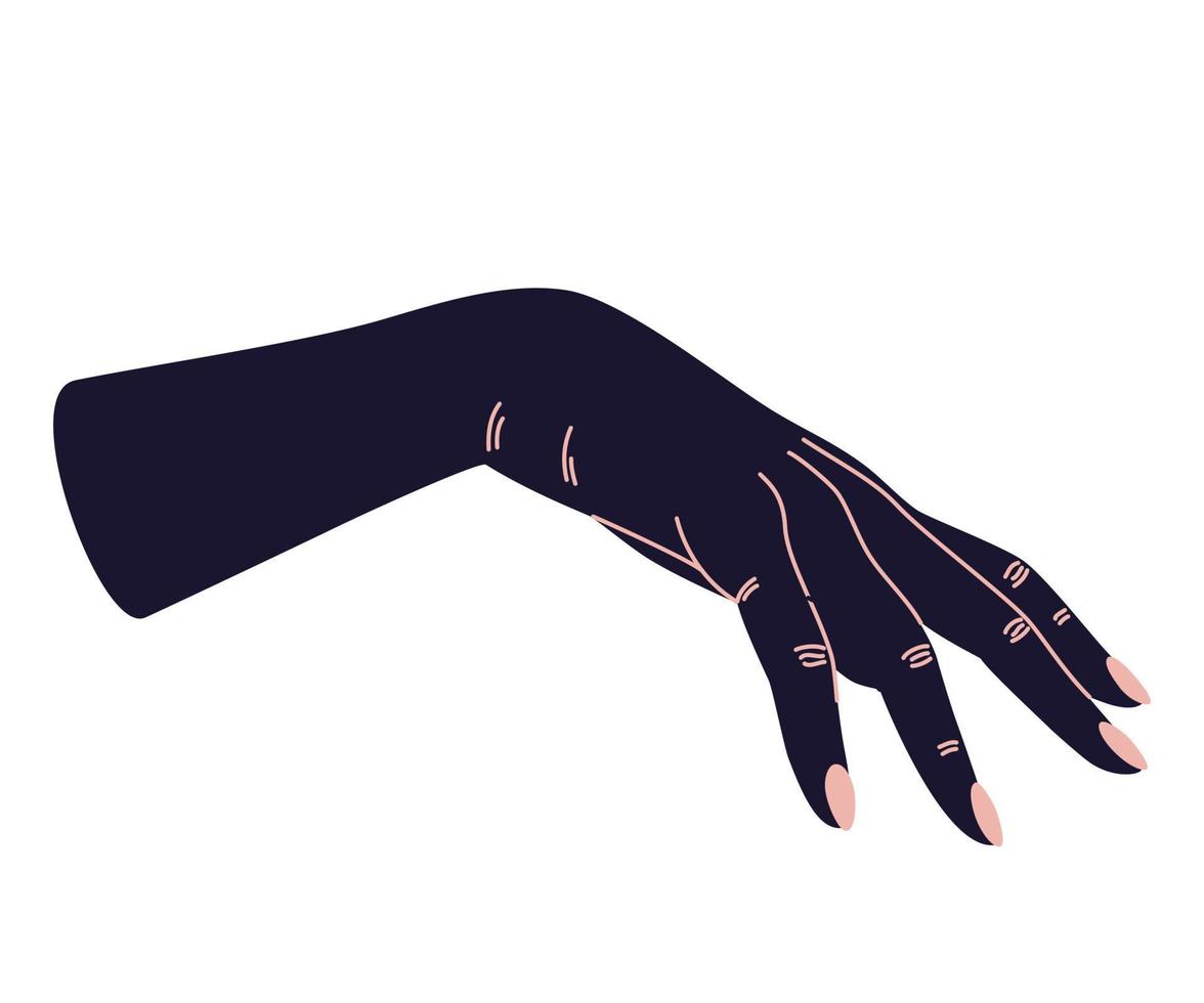 Women's hands. Female hands with various gestures. Symbol Support, care and help. Perfect for logos, prints, patterns, posters and other designs. Vector illustration fashionable minimalistic style.