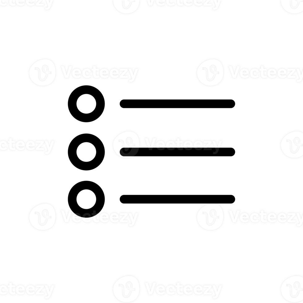 list icon design. text or document processing applications for ui ux