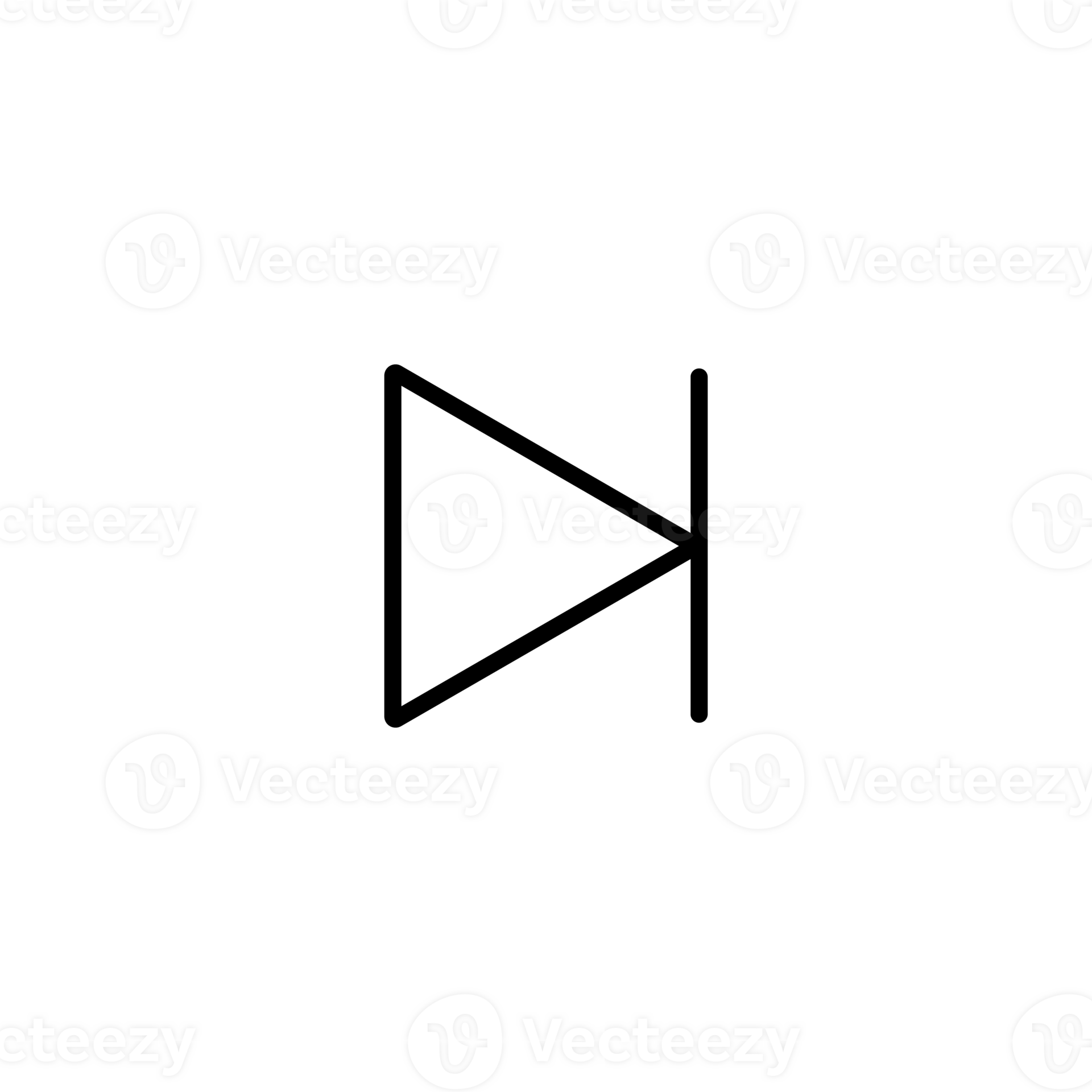 next icon design. simple multimedia player for ui ux element or