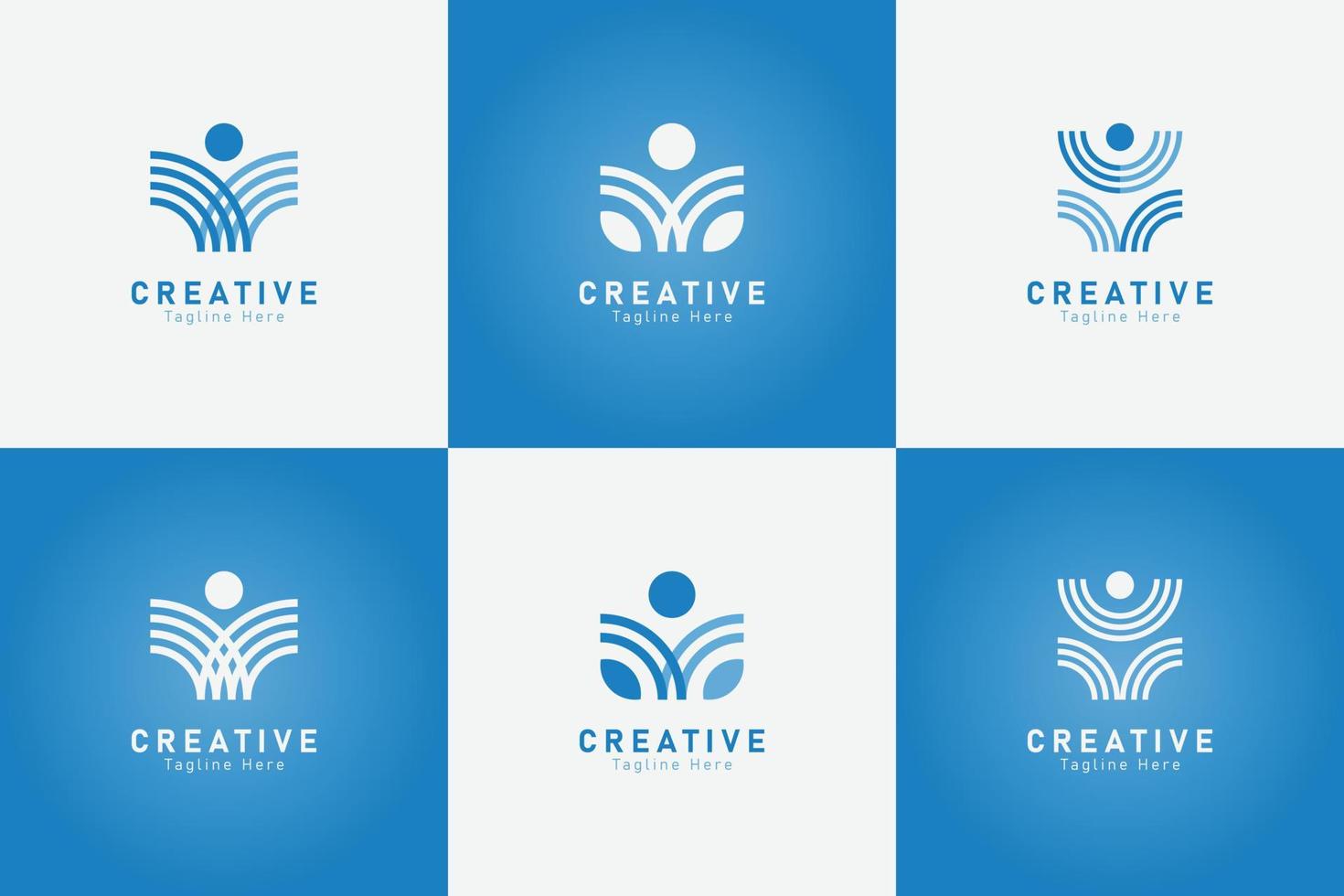 Set of company logo collection vector