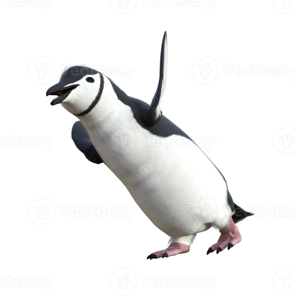 Ilustración de modelo de pingüino 3d png