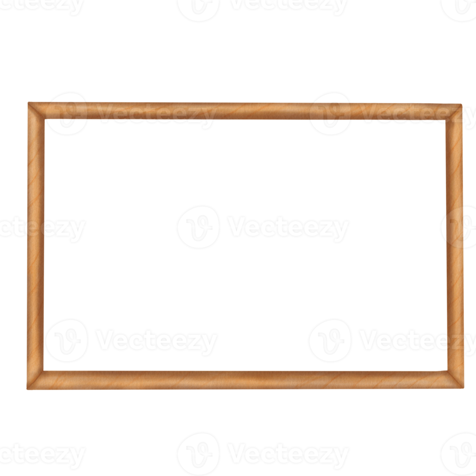 Wooden Frame with Decorative Rectangular Design png