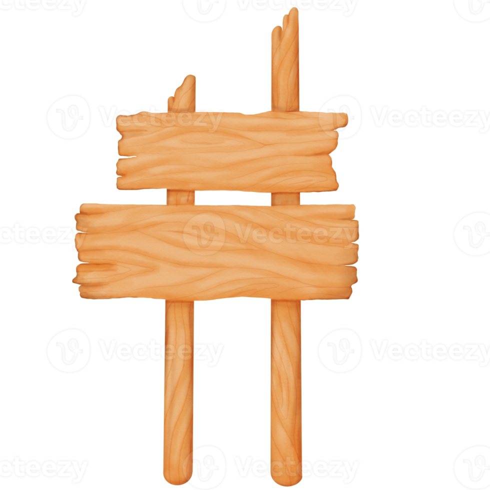 waterverf decoratief houten bord wegwijzer dubbele bord png