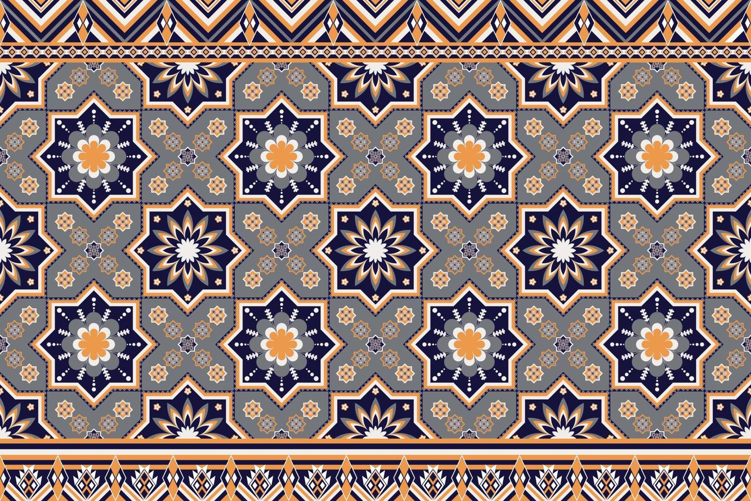 Seamless pattern with fantasy flowers, natural wallpaper, floral decoration curl illustration. Paisley print hand drawn elements. vector