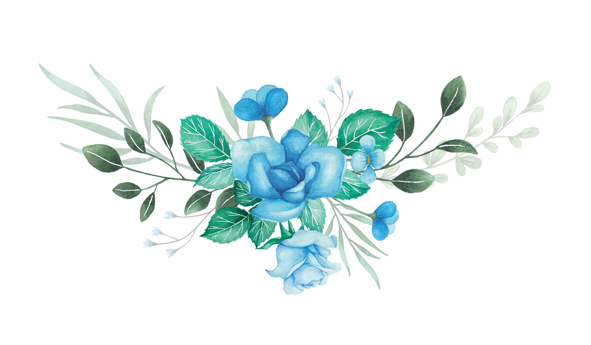 Blue Watercolor Flowers Png Wholesale Discounts | www.pinnaxis.com