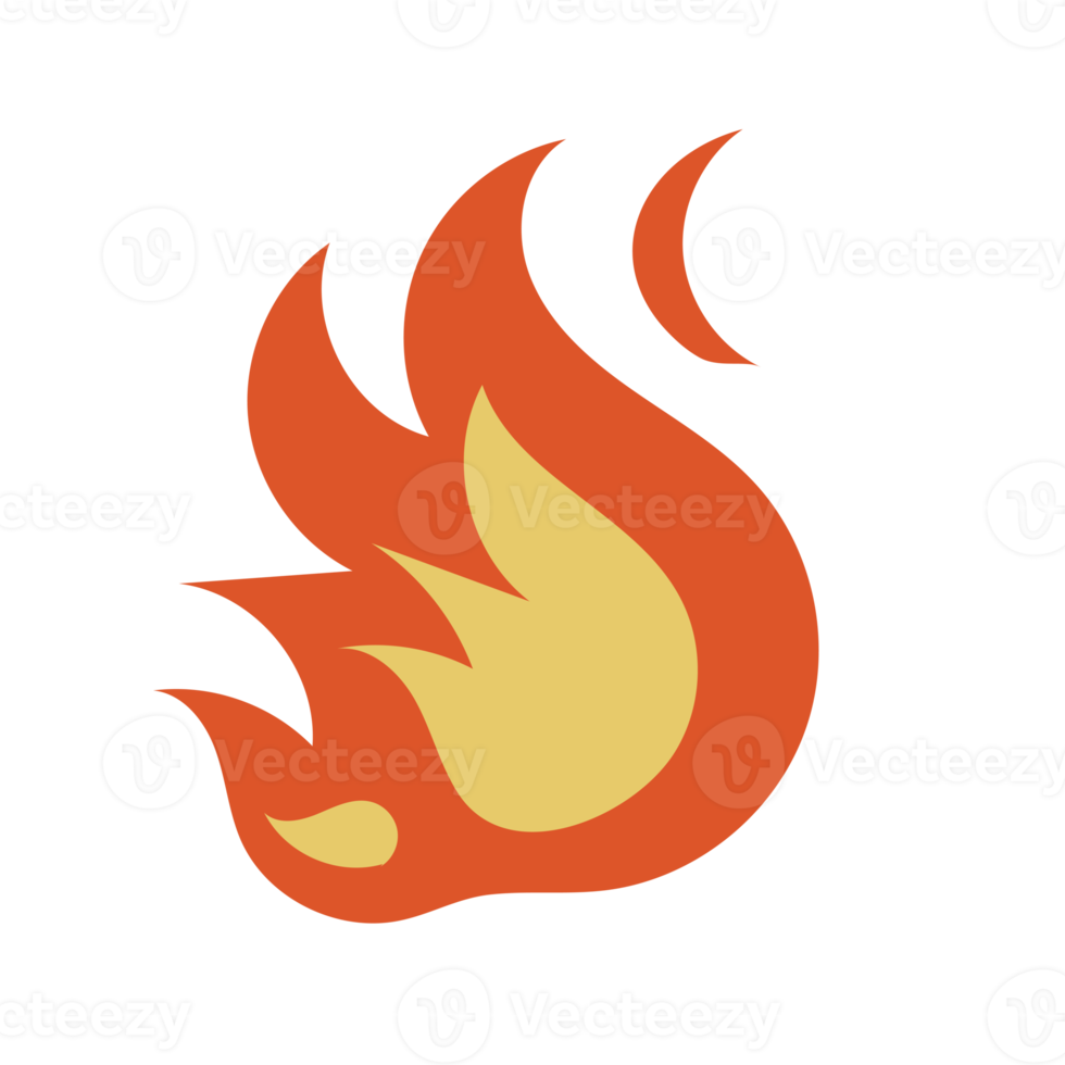 fire flat cartoon png