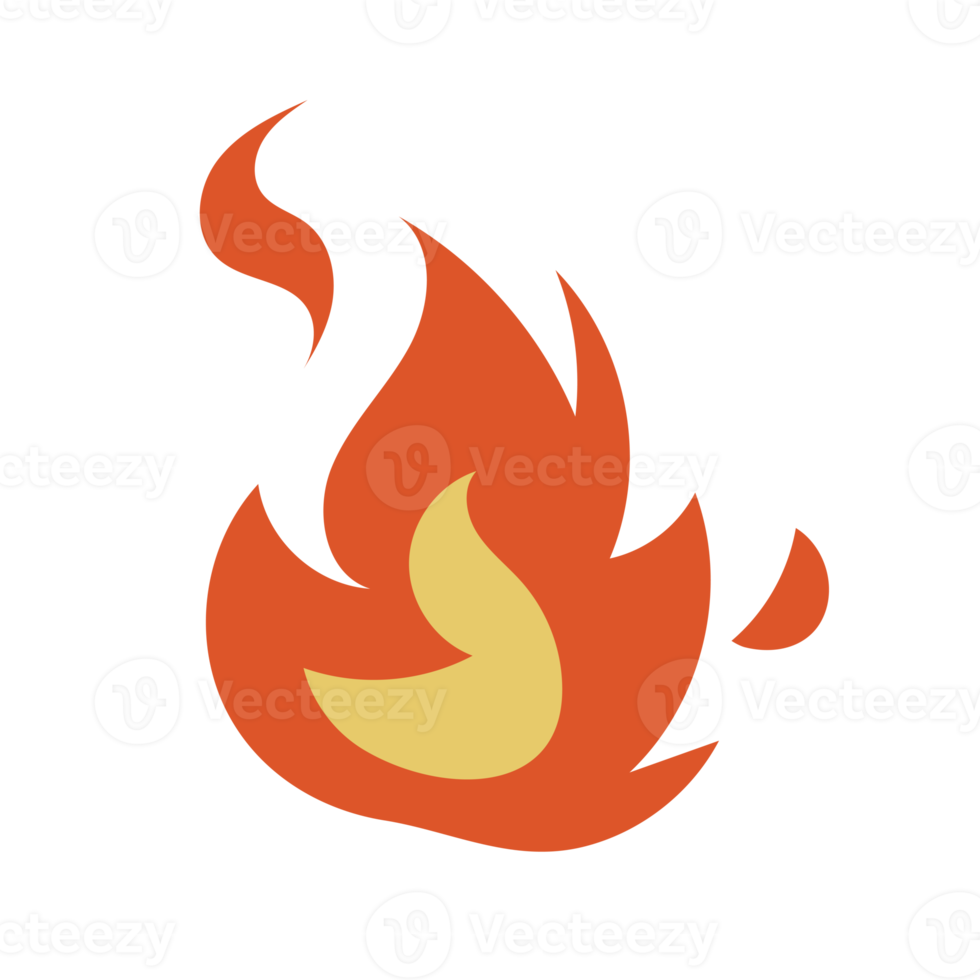 fire flat cartoon png