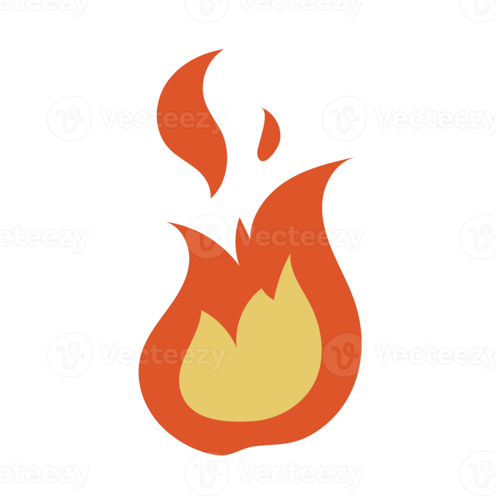 fire flat cartoon png