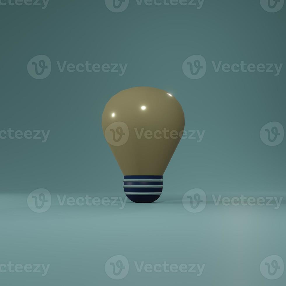 3d rendered bulb perfect for design project photo