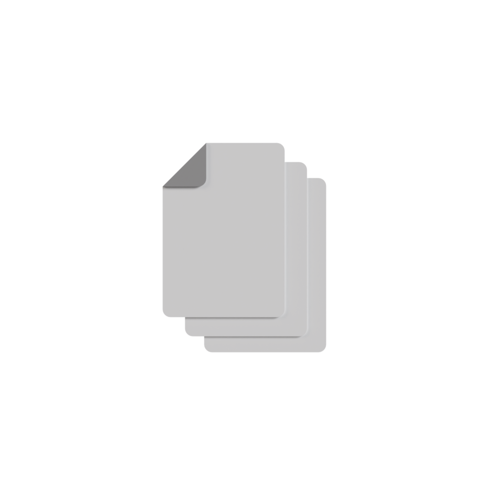 icono de formato de documento aislado 3d png