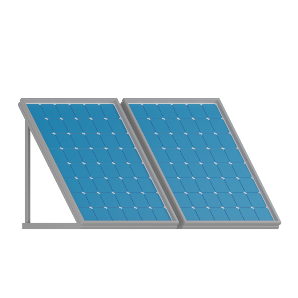 3D Isolated Solar Panel Production png