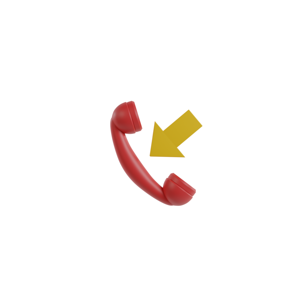 3D Isolated Phone Icon png