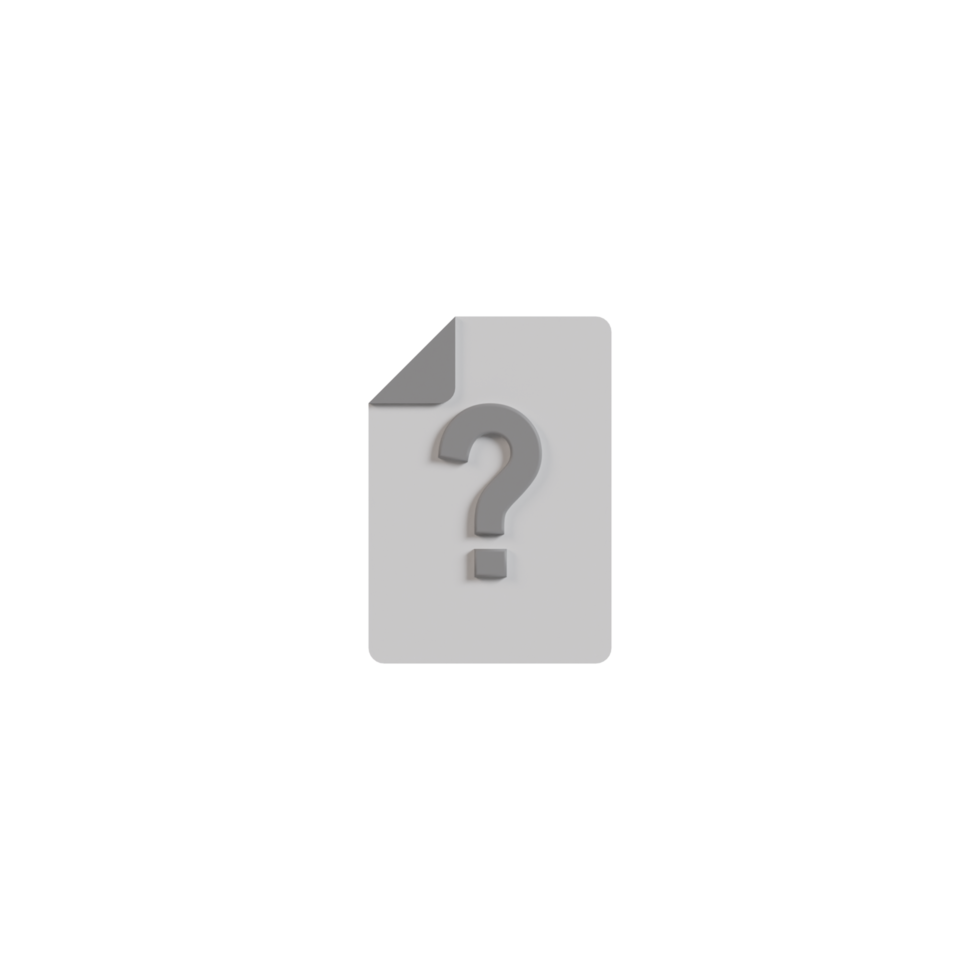 icono de formato de documento aislado 3d png