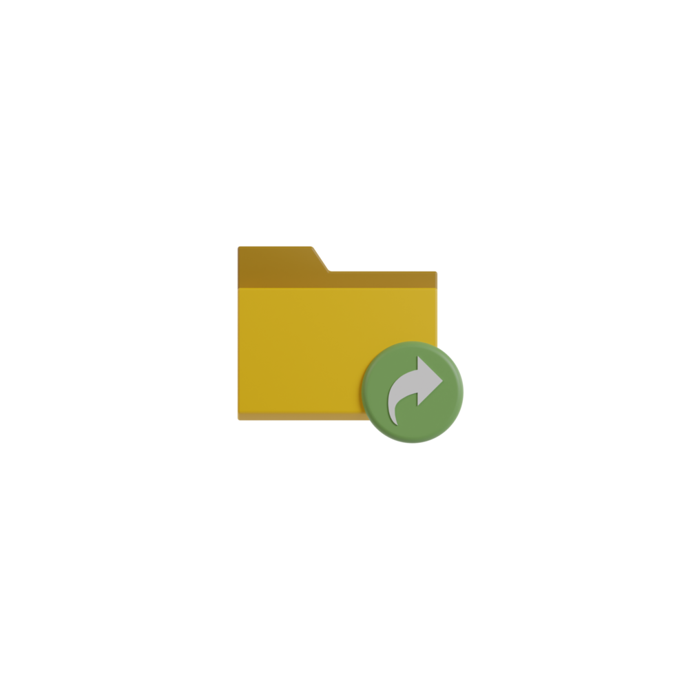 3D Isolated File Format Icon png