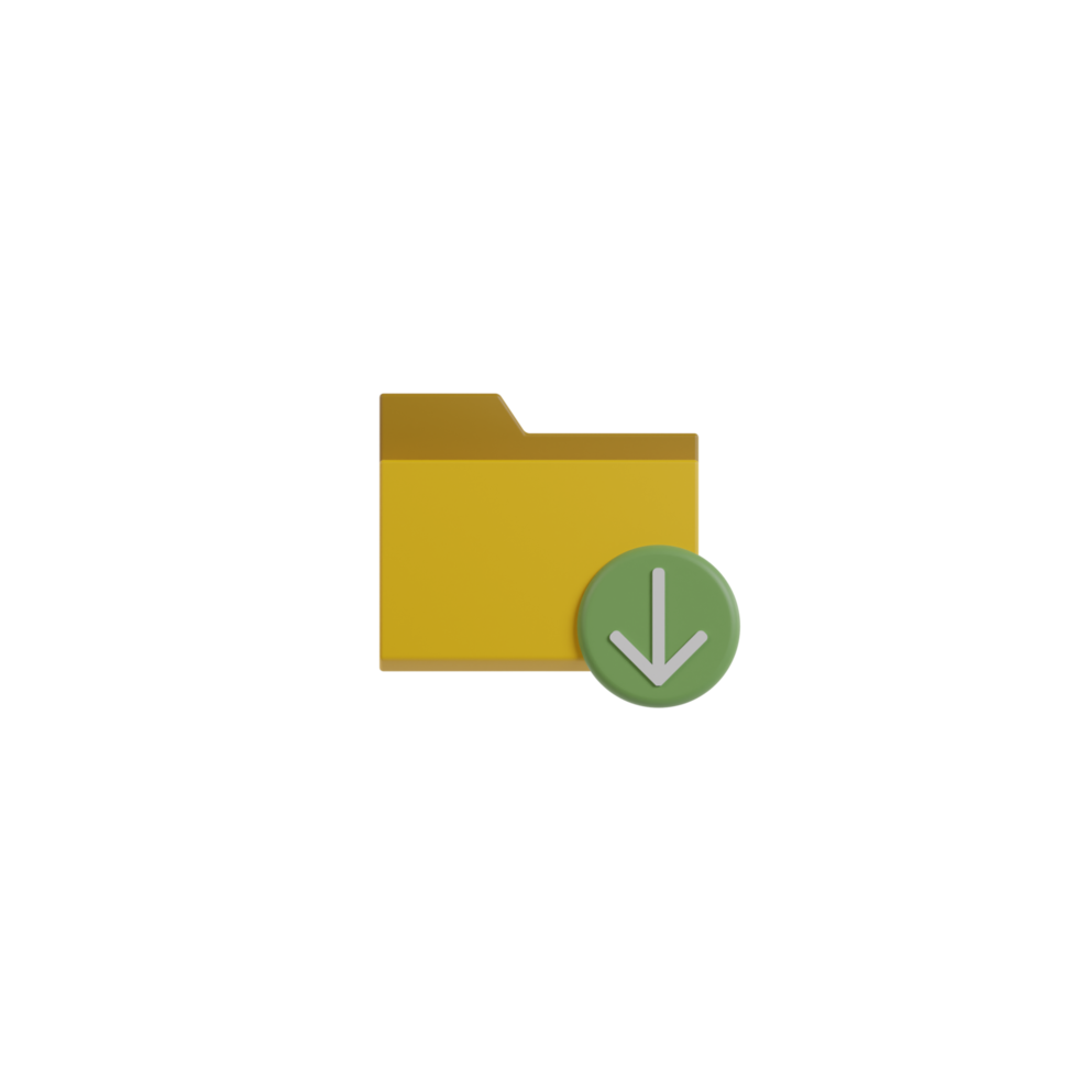 3D Isolated File Format Icon png