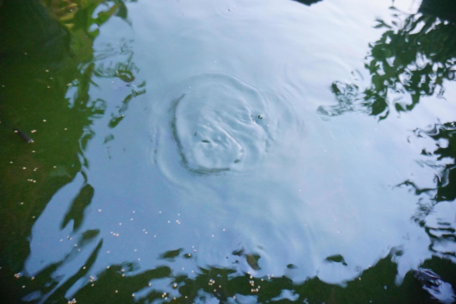 water flowing into the water photo