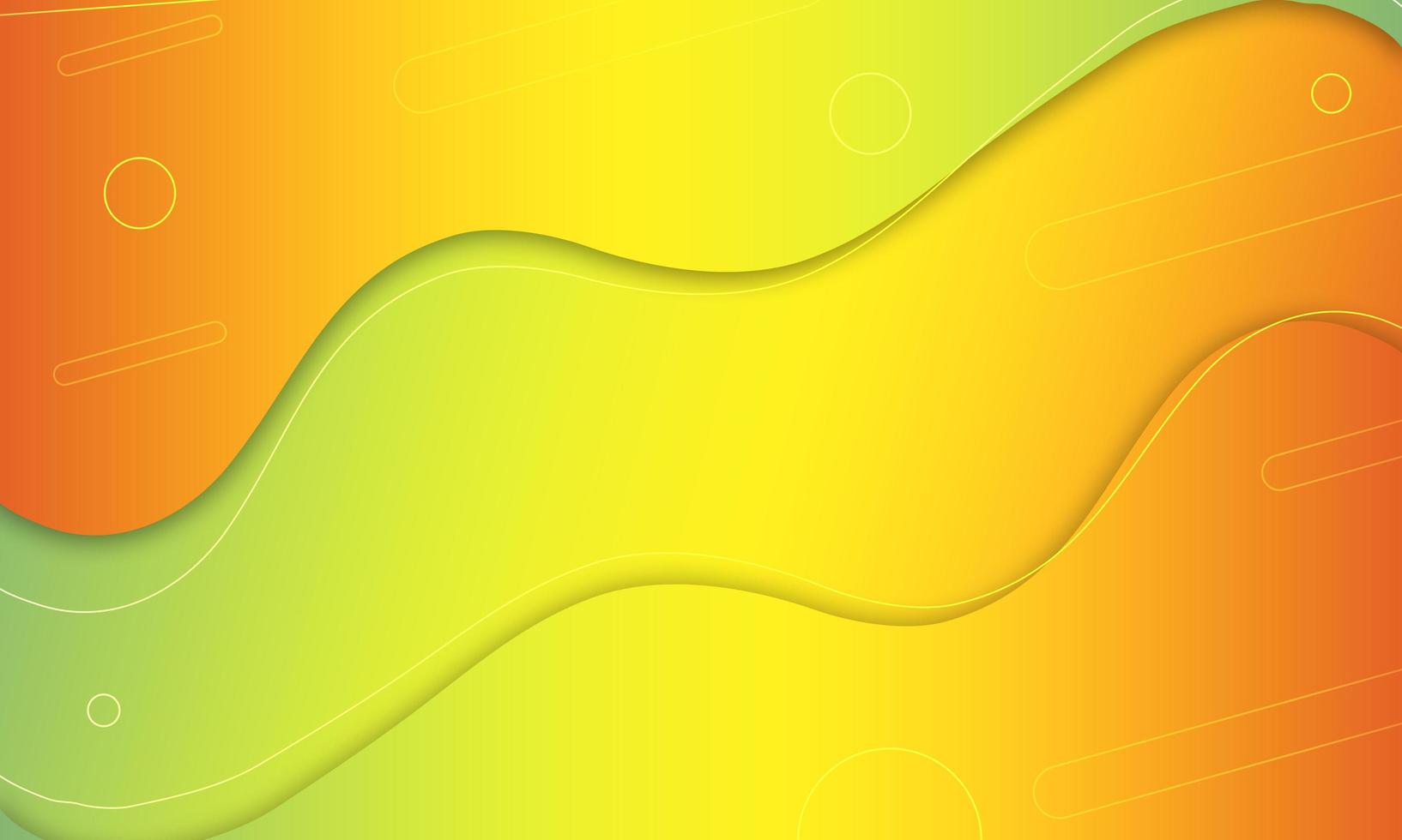 Abstract gradient fluid wave background with geometric shape photo