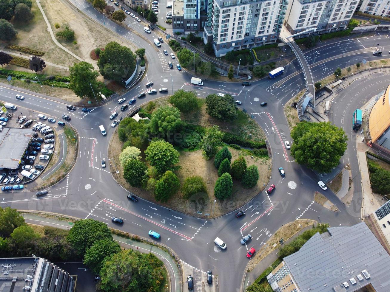 Gorgeous Aerial View of Hemel Hempstead England UK Town of England photo