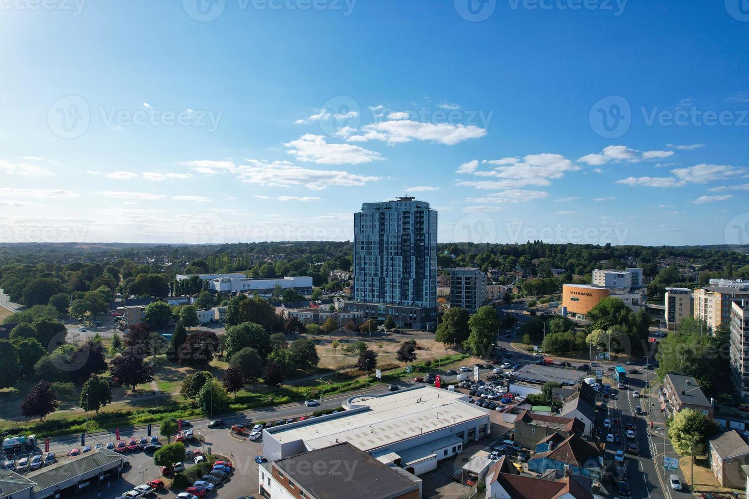 hermosa vista aérea de hemel hempstead inglaterra reino unido ciudad de inglaterra foto