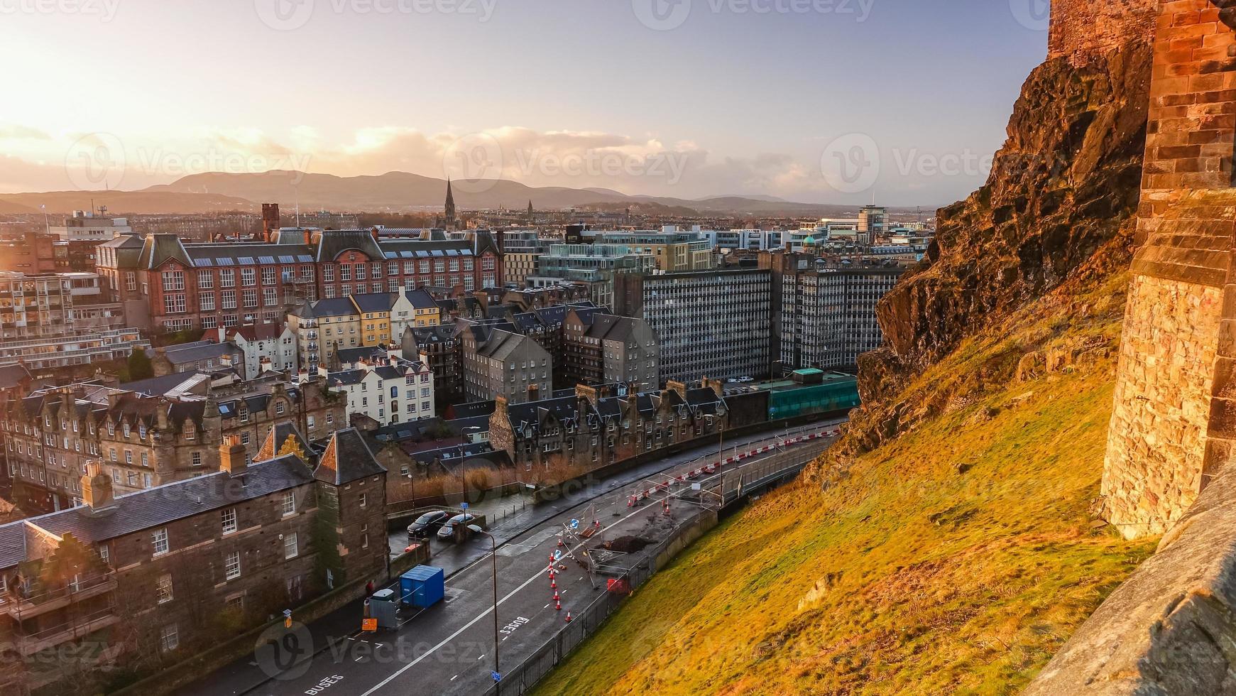 View to the Old Town of Edinburgh photo