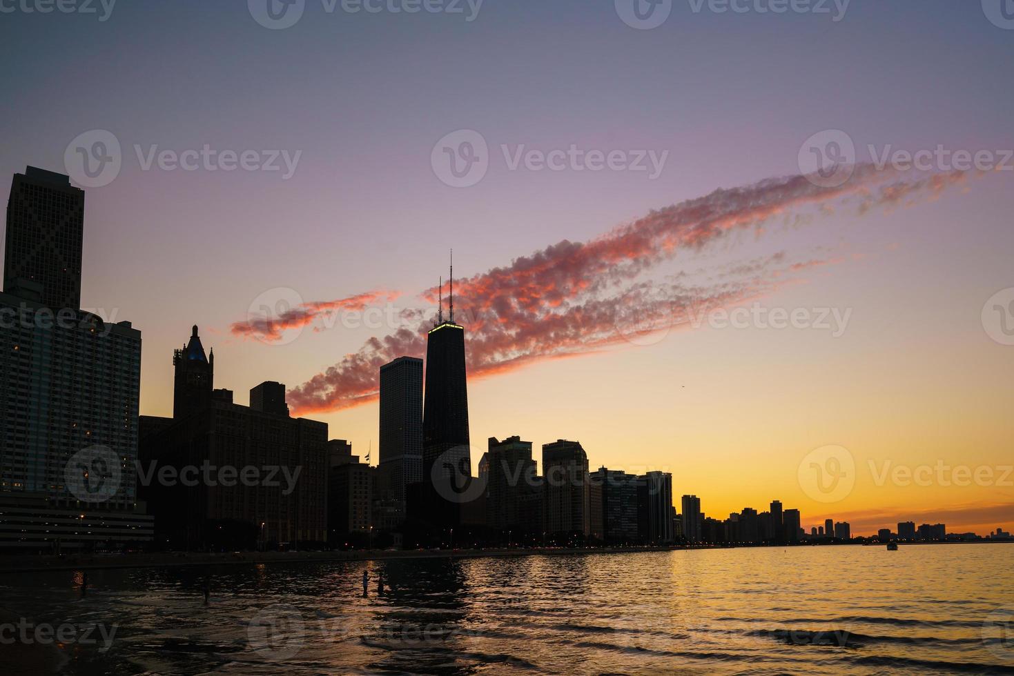 View of Chicago downtown skyline photo