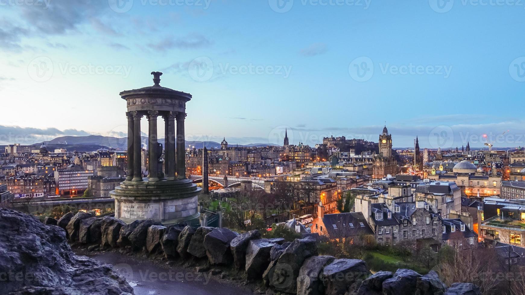 View of old town Edinburgh photo