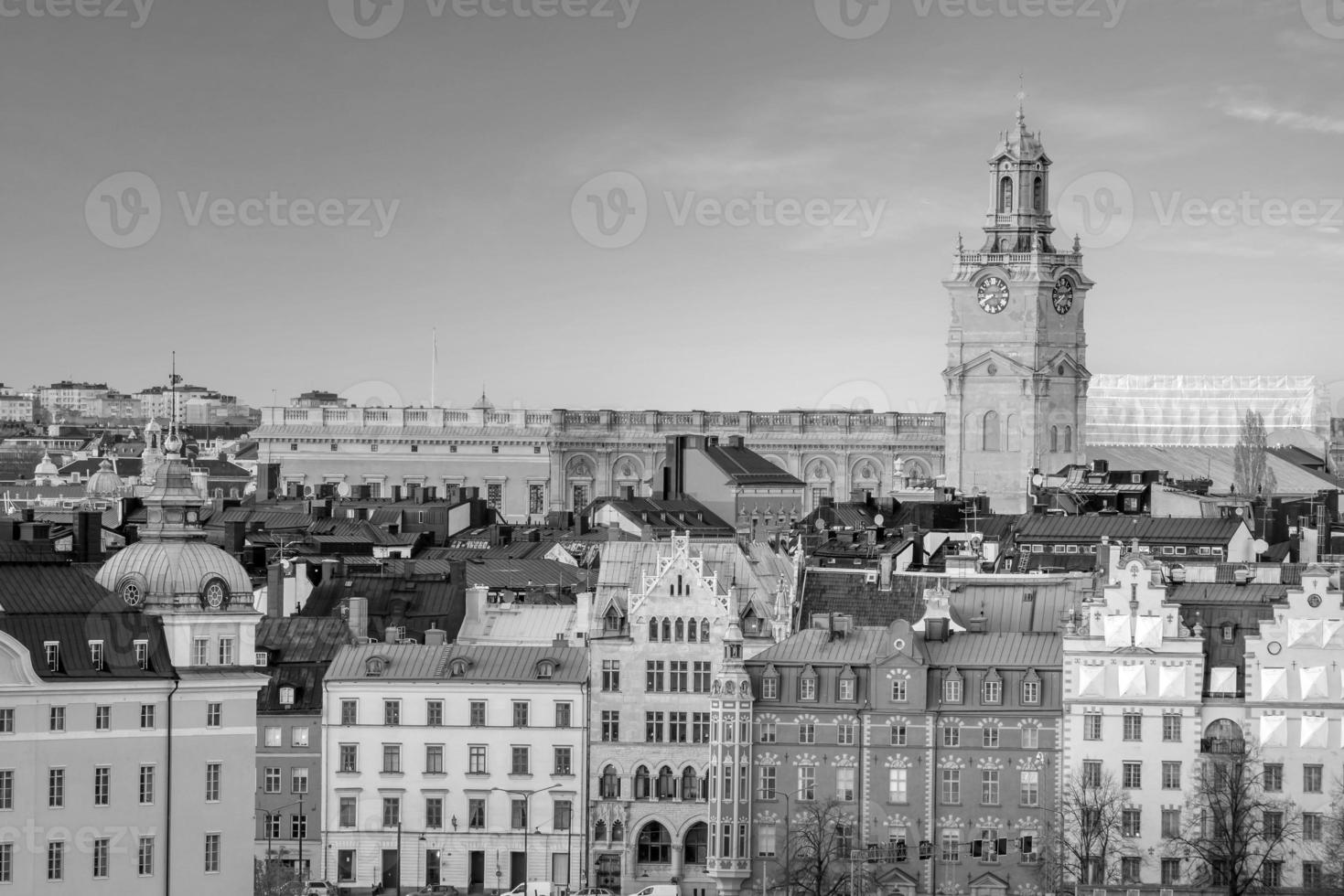 Stockholm old town city skyline, cityscape of Sweden photo