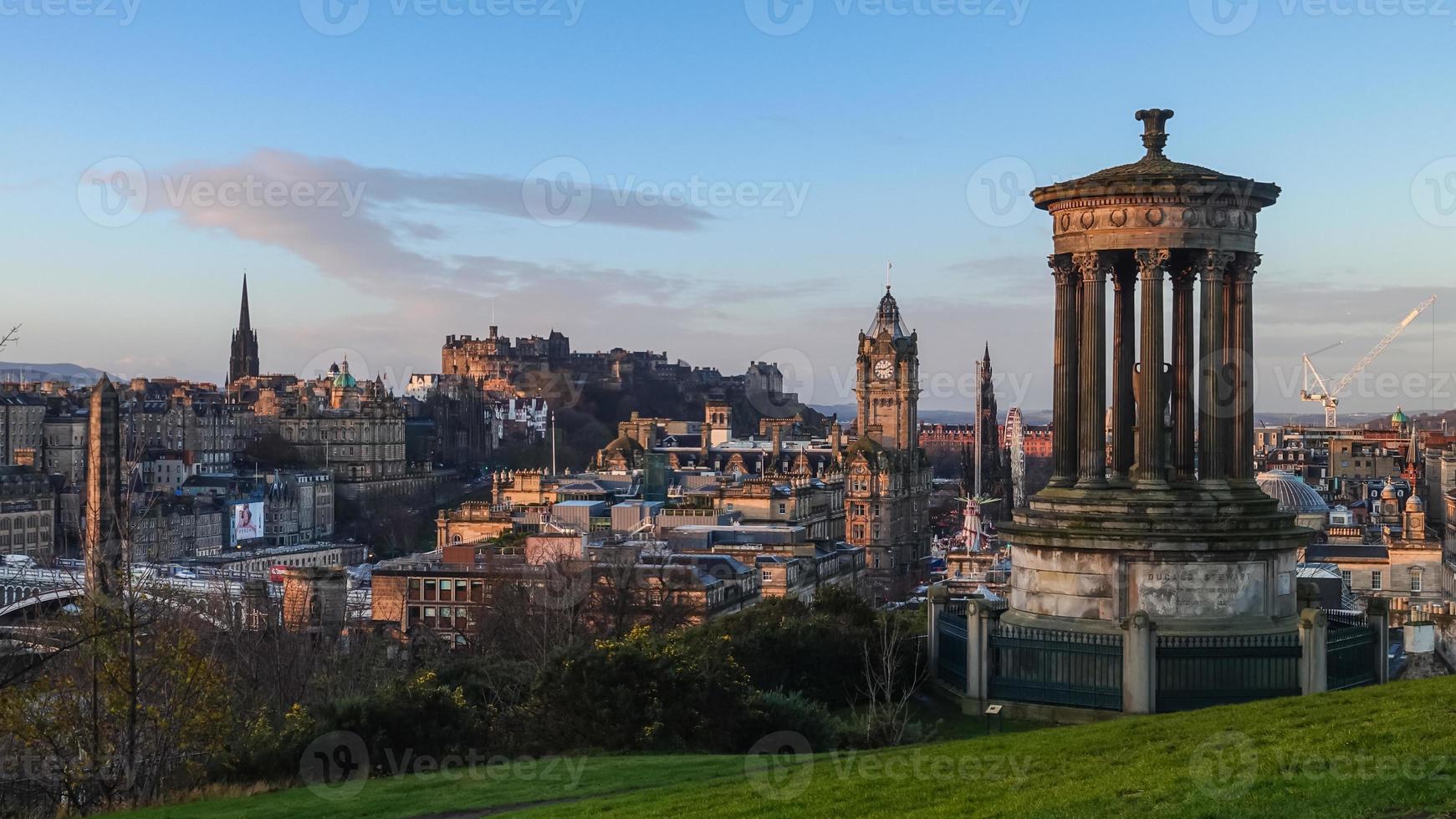 View of old town Edinburgh photo