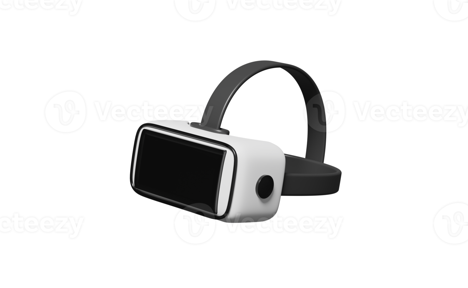 Gafas de realidad virtual 3d, casco aislado en azul png
