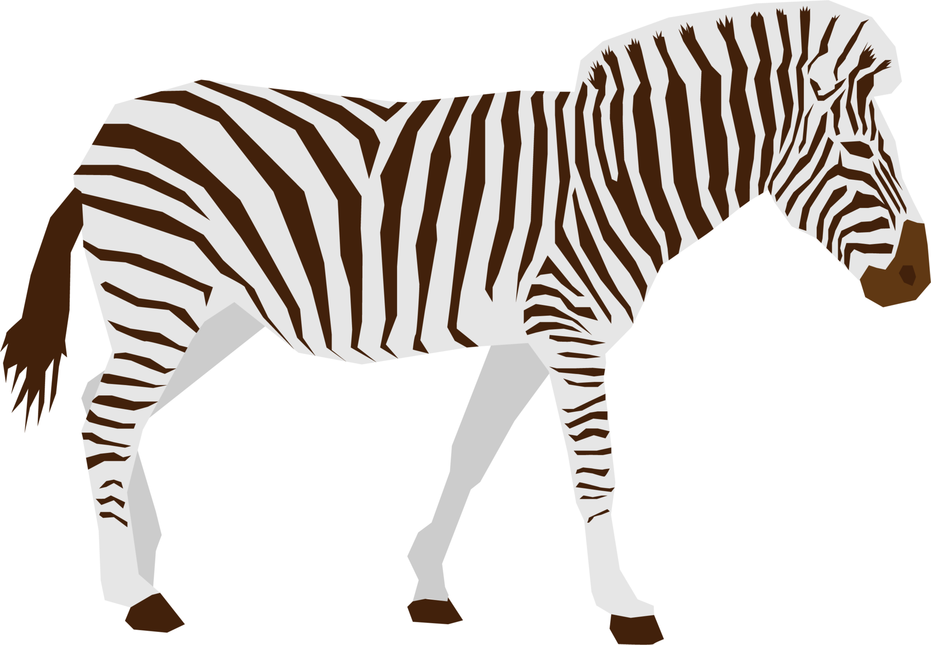 Free Zebra animal flat vector design isolated 11107892 PNG with Transparent  Background