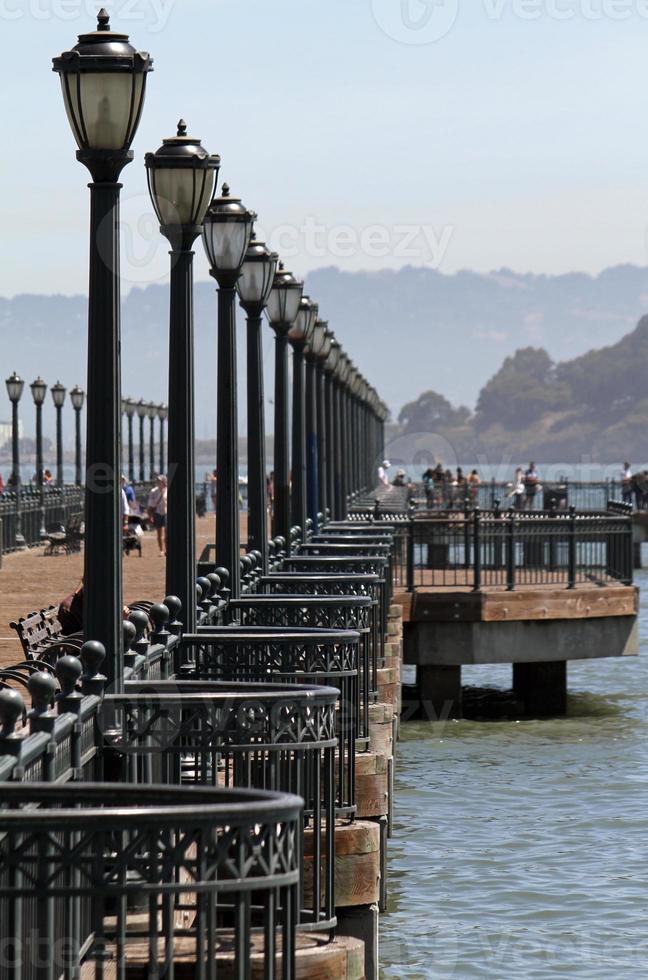 muelle en la bahía de san francisco foto