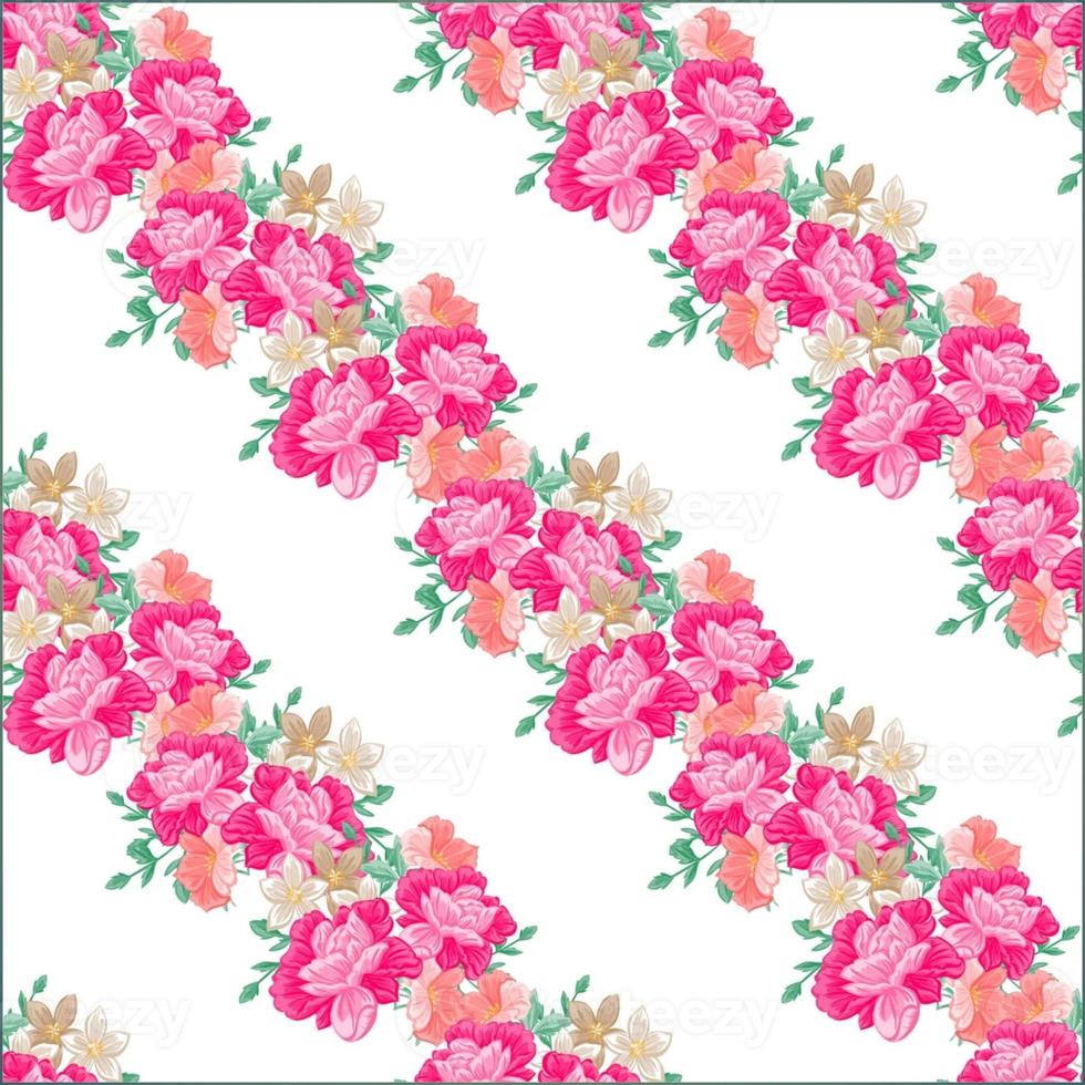 Illustration floral Seamless pattern wallpaper photo