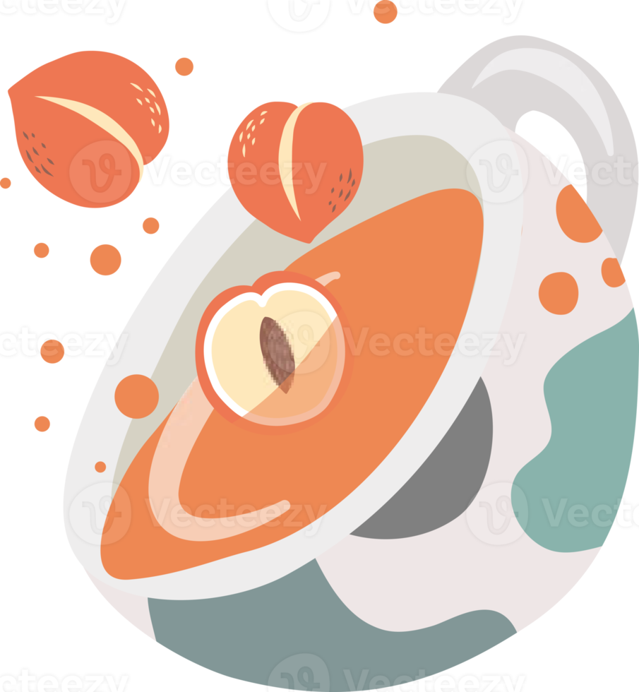 cup of fruit tea png