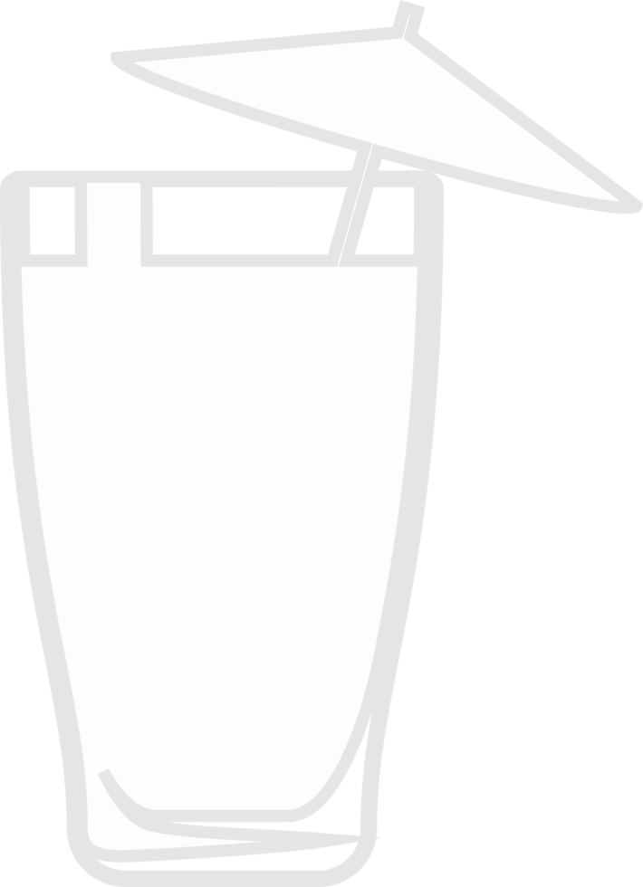 A glass for a cocktail outline. png