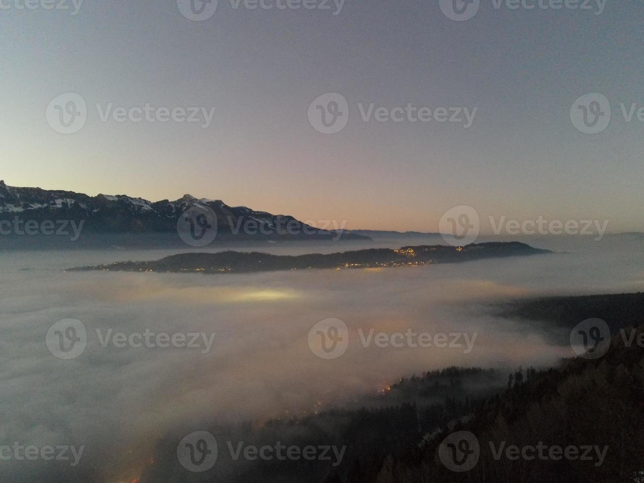 Sunset abouve the Fog photo