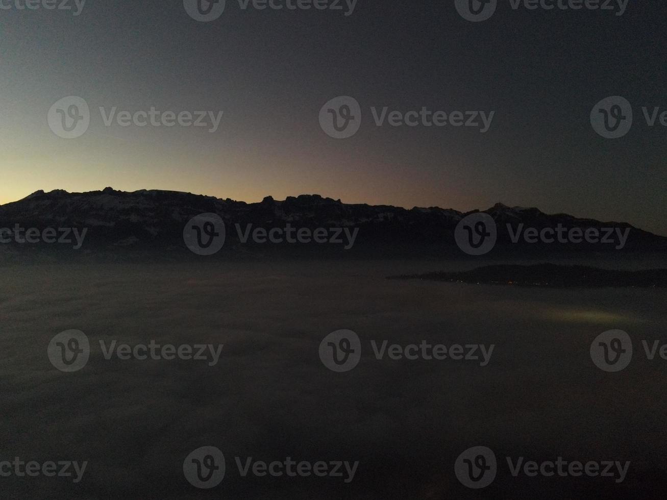 Sunset abouve the Fog photo