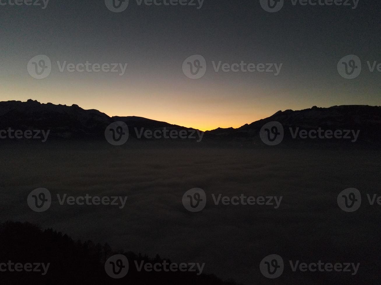 Sunset abouve the Fog photo