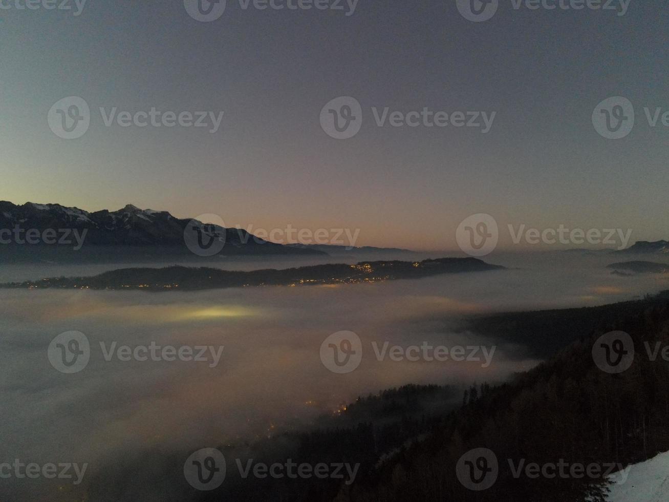 Sunset abouve the Fog photo