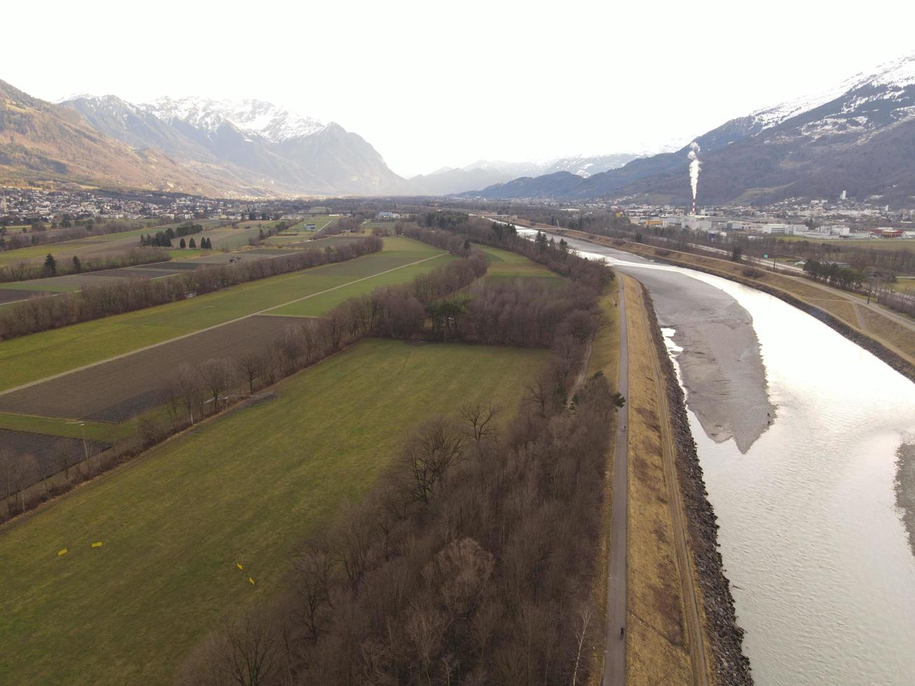 Rhine view from Schaan photo