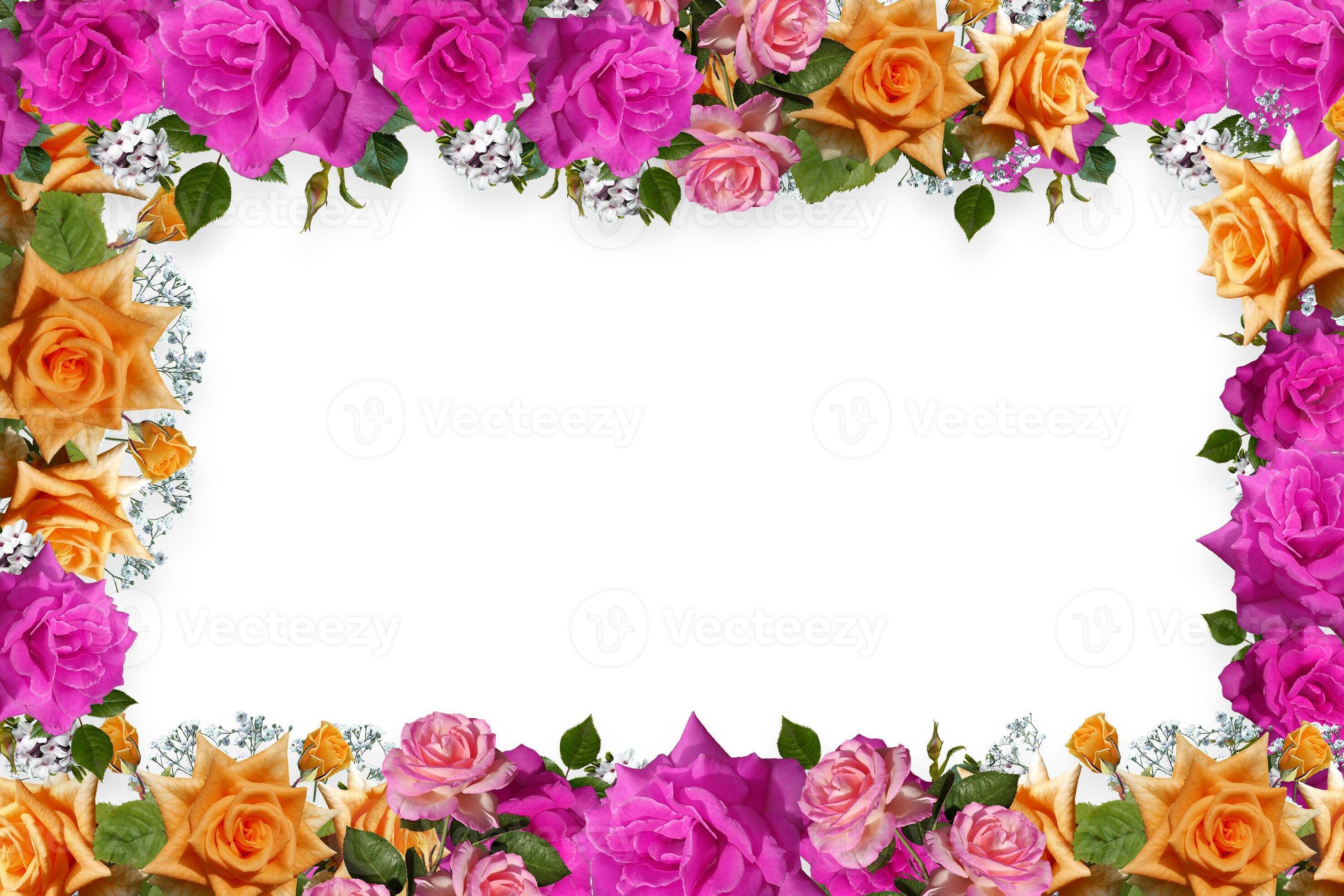 Flower border Frame Background, Flower Background, Floral Frame
