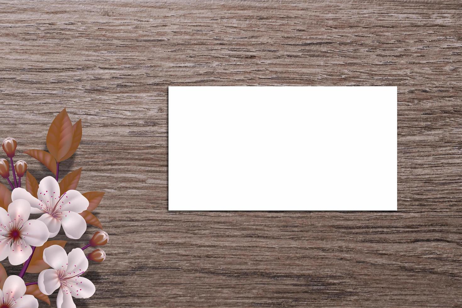 Card Mockup, Blank Card Picture, Empty White Card Picture photo