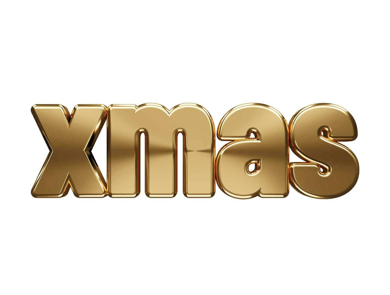 Xmas text effect vector