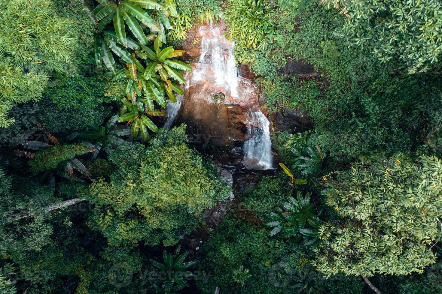 Waterfall in tropical forest,waterfall in jungle photo