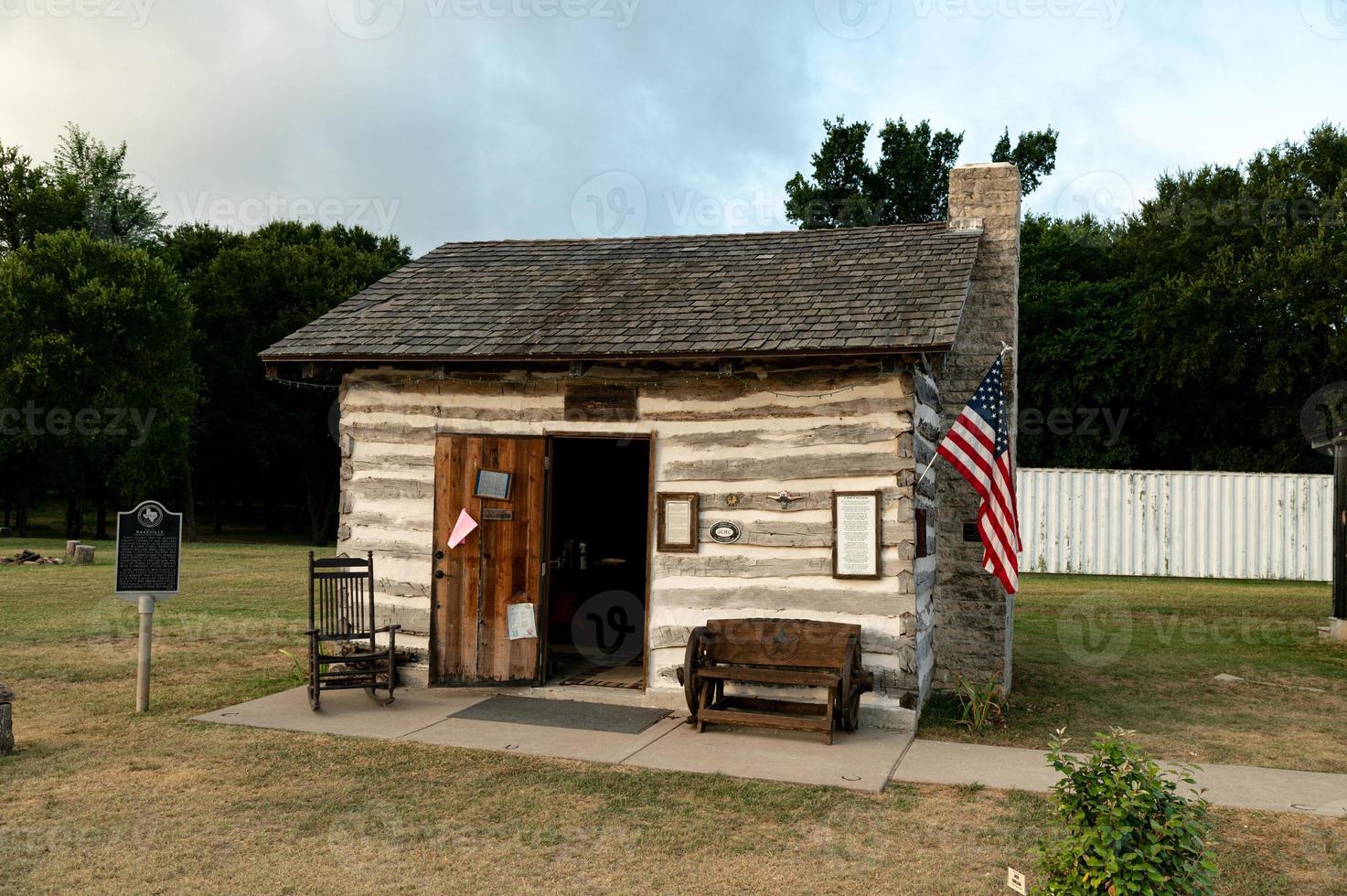 casa antigua en el museo chisolm trail foto