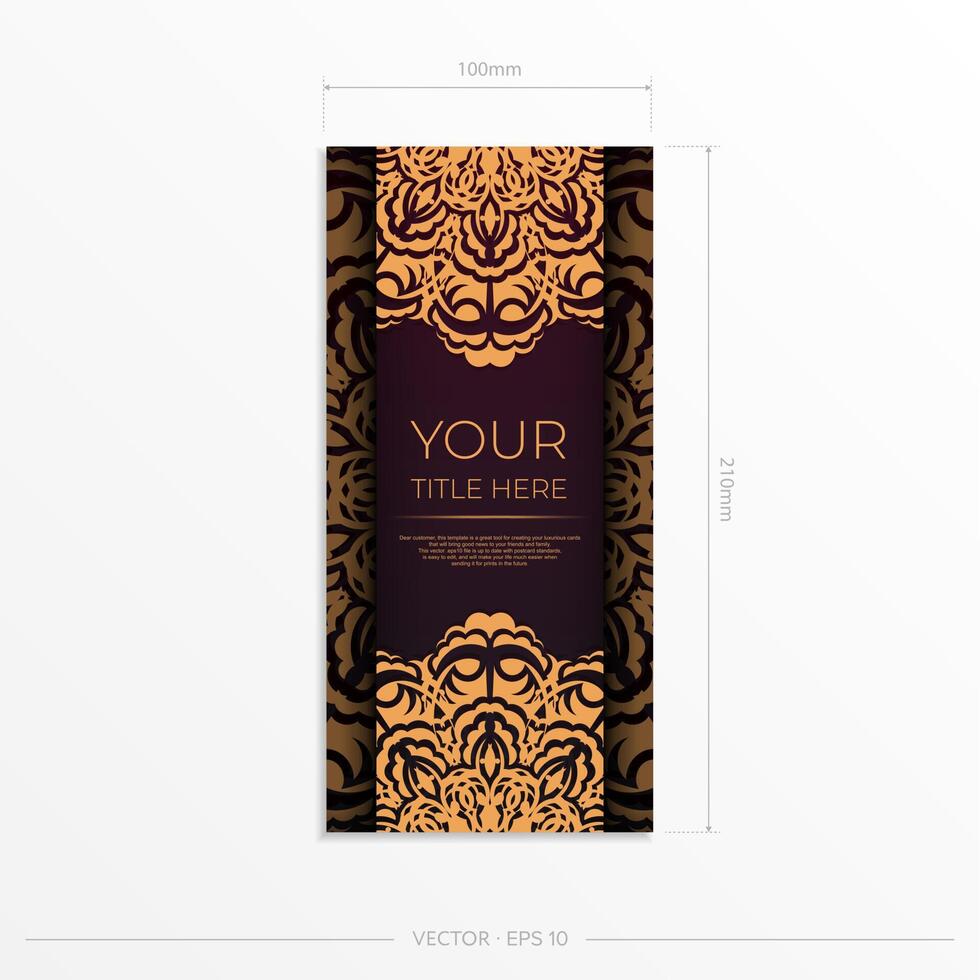 A black and gold banner with an ornate pattern vector