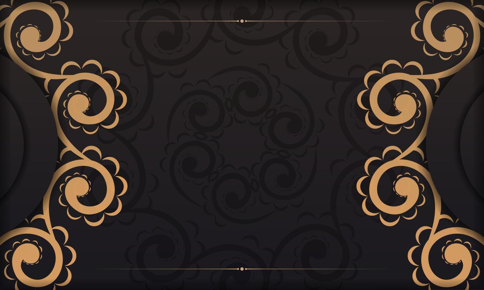 Golden vintage background vector