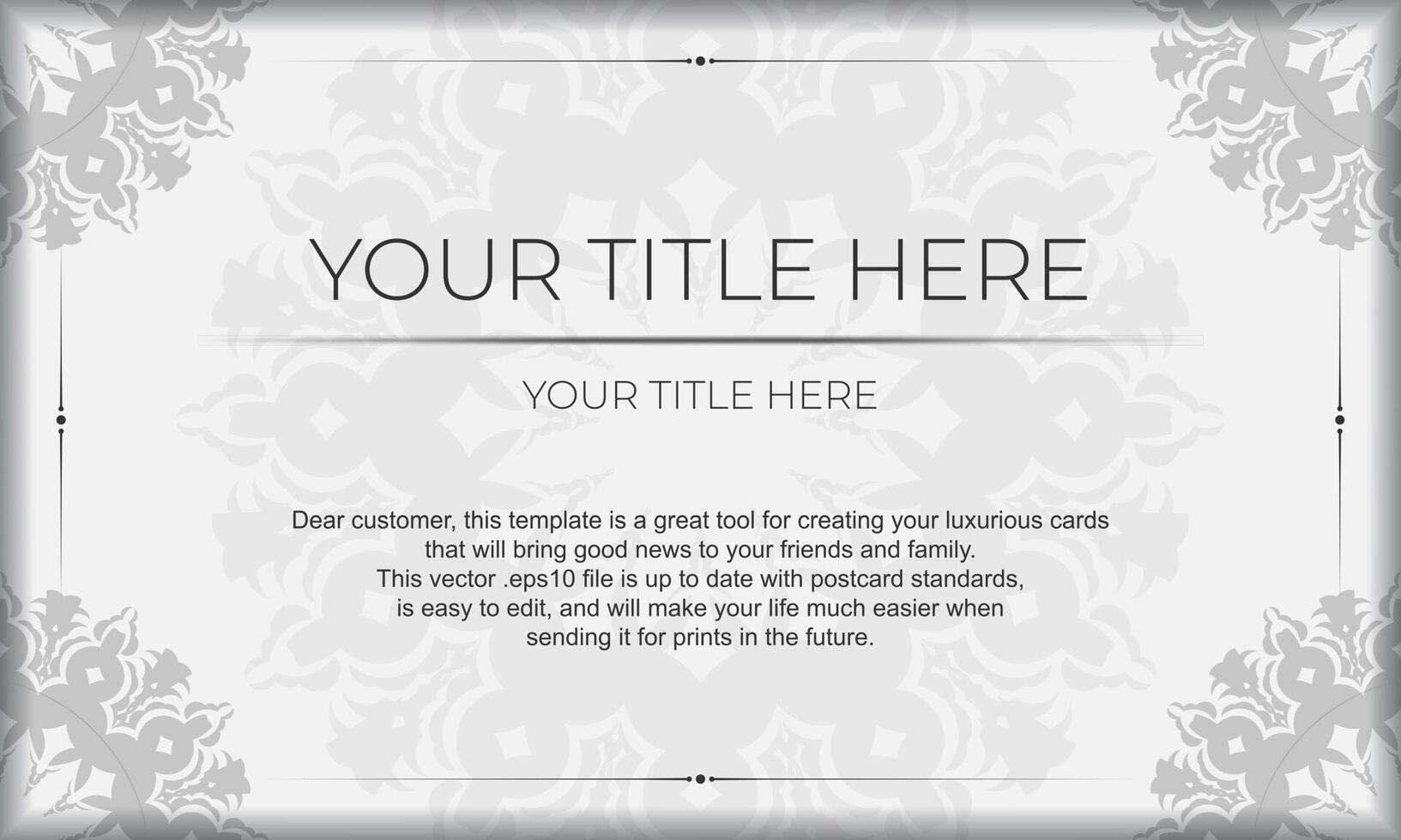 A gray and white background with a floral pattern vector