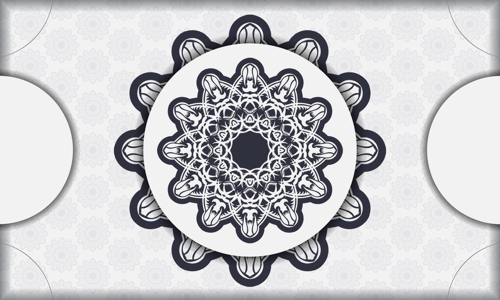 A white and black circular design on a white background vector
