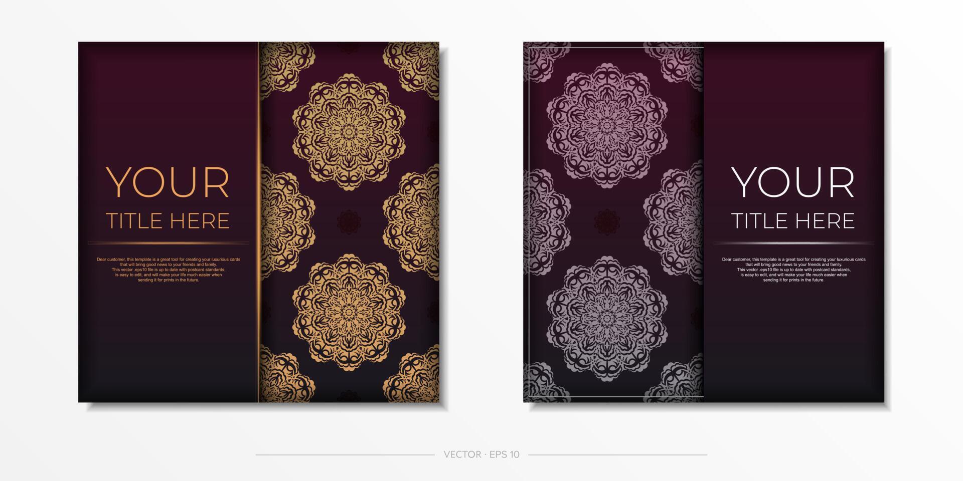 Two vertical banners with ornate patterns vector
