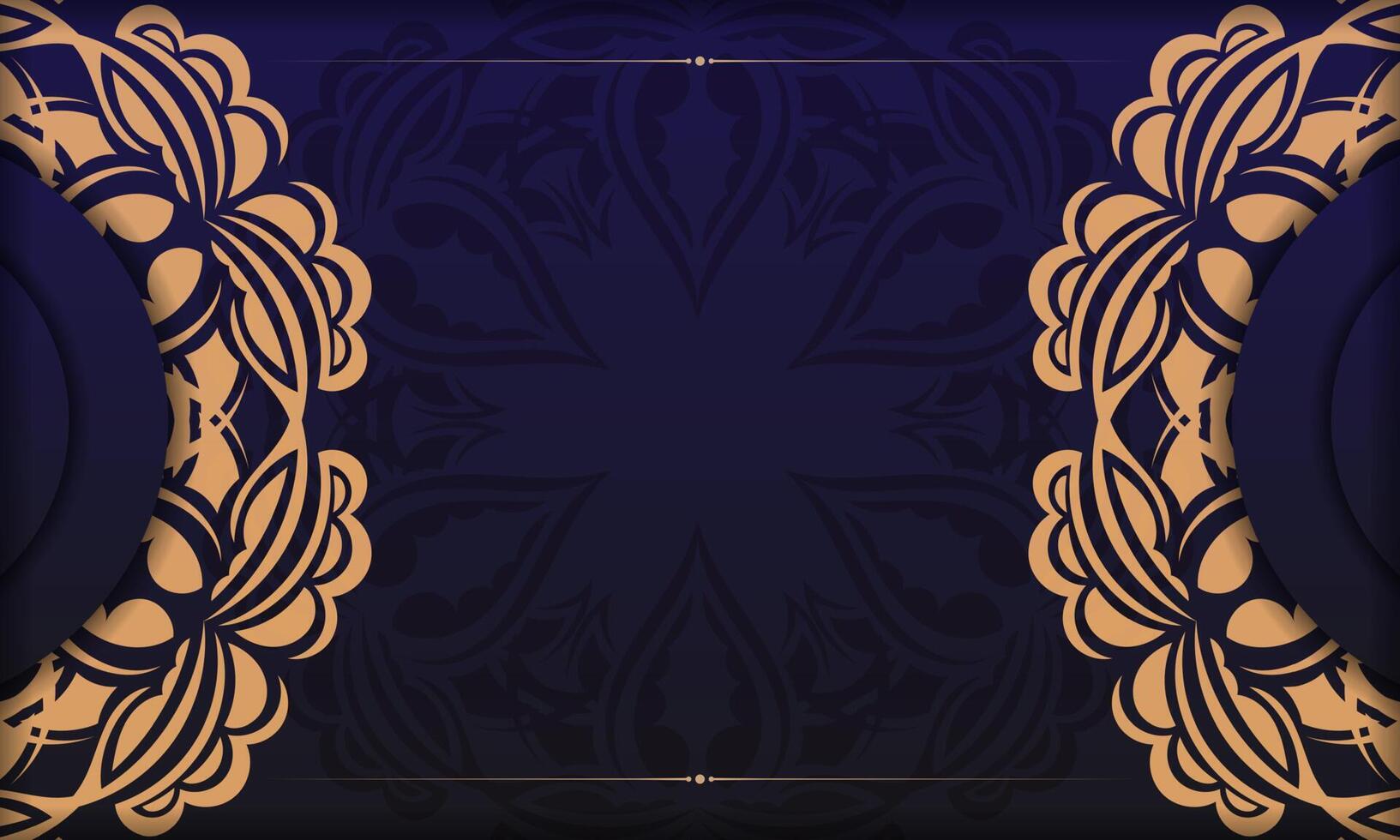 Print-ready invitation design with luxurious ornaments. Purple banner template with greek luxury ornaments and place for your text. vector